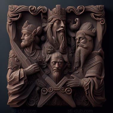 3D модель Игра эпос королей (STL)